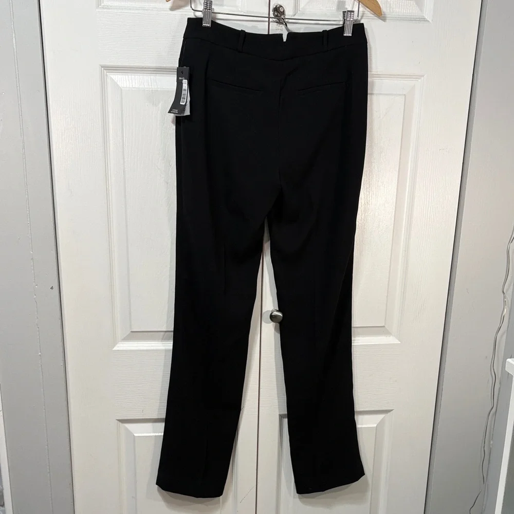 NWT RW&CO Black Straight Leg Dress Pants | Classic Workwear Trouser - Picture 4 of 10